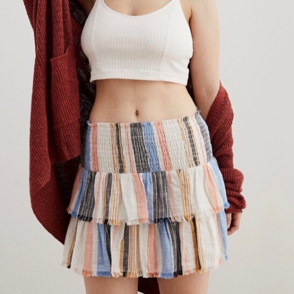 Aerie Tiered Ruffle Skirt